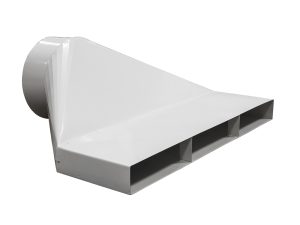 Diffuseur d'air plat - Ø400, Blanc